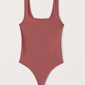 RUST RED AF Seamless Fabric Tank Bodysuit